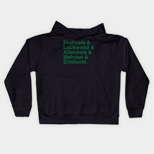 Flame (green) Kids Hoodie